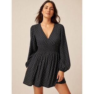 GAP | Dresses | Gap Black Aline Mini Dress Casual Crew Neck Short Sleeve |  Poshmark